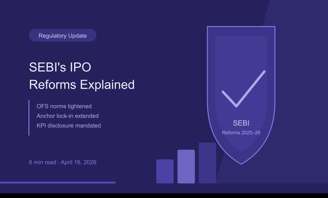 Cover image for: SEBI's IPO Reforms in 2025–26: What's Changed and How It Affects You